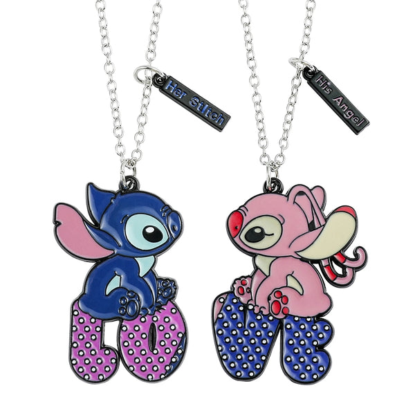 Stitch and angel necklace -  France