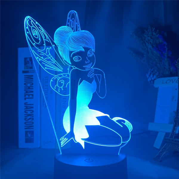 Lampe LED 3D Fée Clochette – UNICORNDOLL